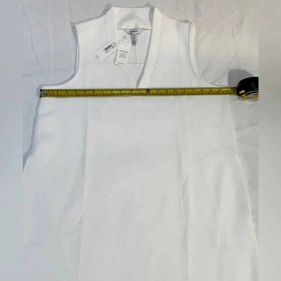 SPANX AirEssentials Sleeveless V-Neck Mini Dress XL White